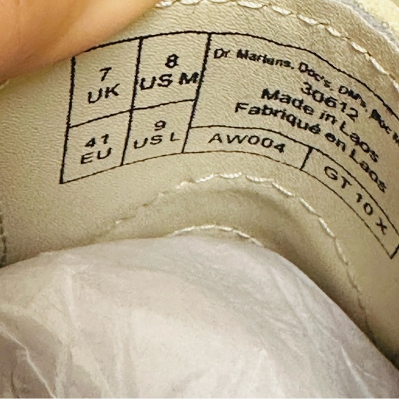 dr martens 1461 quad II PISA LEATHER PLATFORM SHOES - Picture 8 of 9